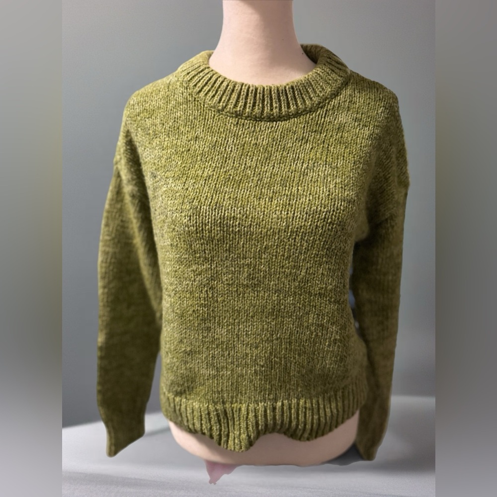 Goodthreads Women's Moss Green Crew Neck Sweater